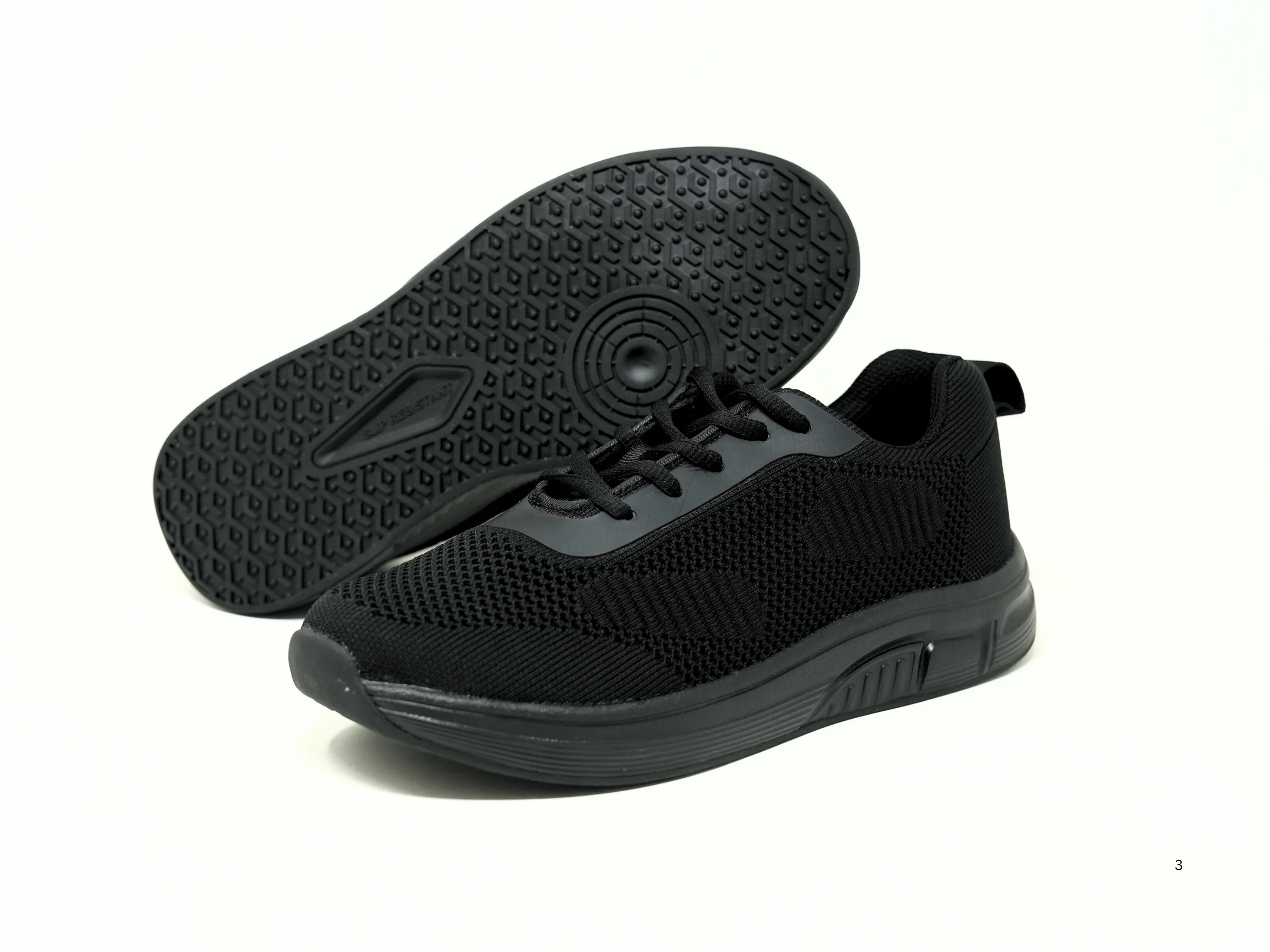 FITec 9710 Black - Men's Knitted Walking Comfort Shoe