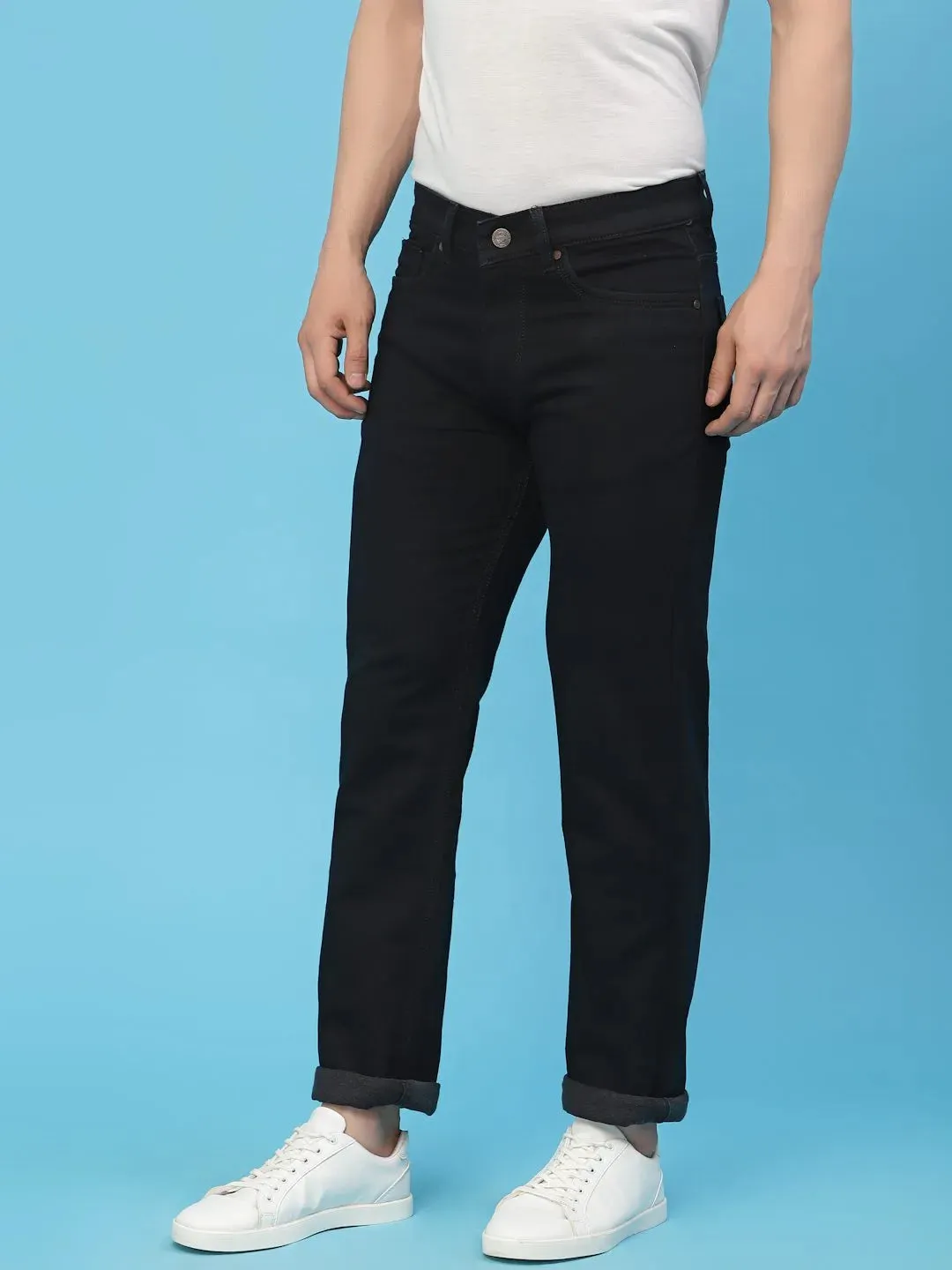 Flawless Men Black Casual  Denim