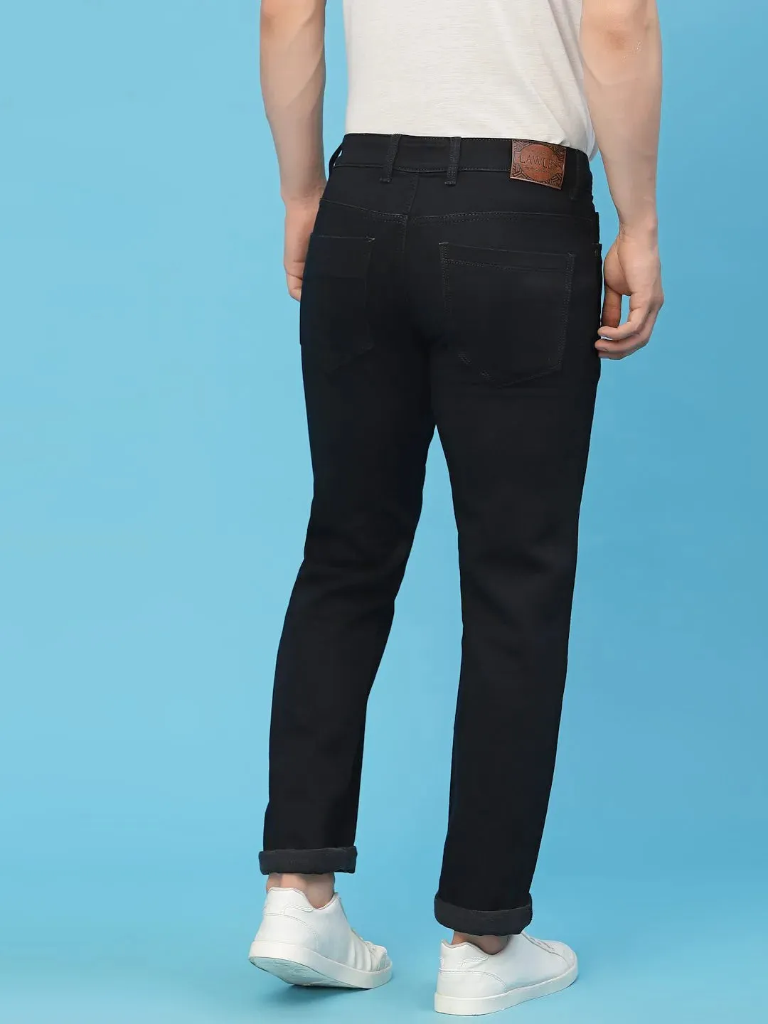 Flawless Men Black Casual  Denim