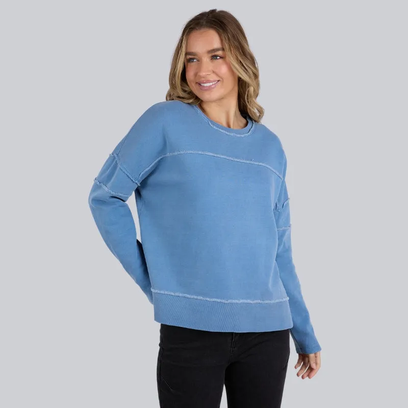 Foxwood | Jayne Throw On Fleece - Coronet Blue