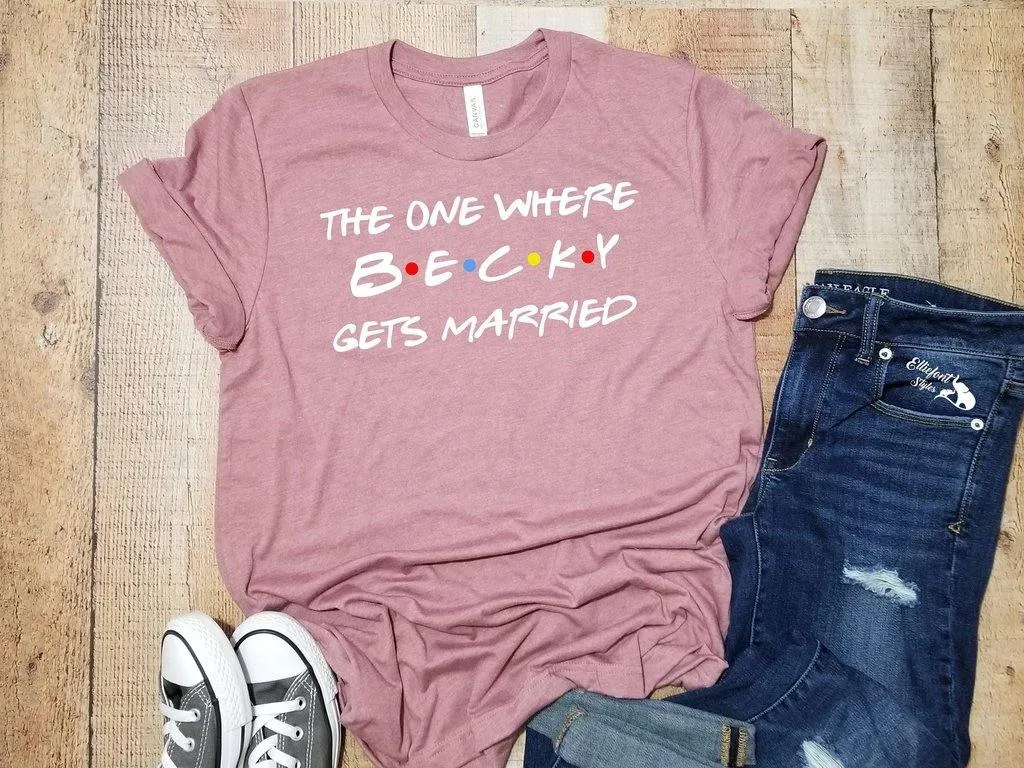 FRIENDS Bachelorette Party Shirts | Bridal Wedding Party Shirts | Bridesmaid Shirts | Bride Shirt