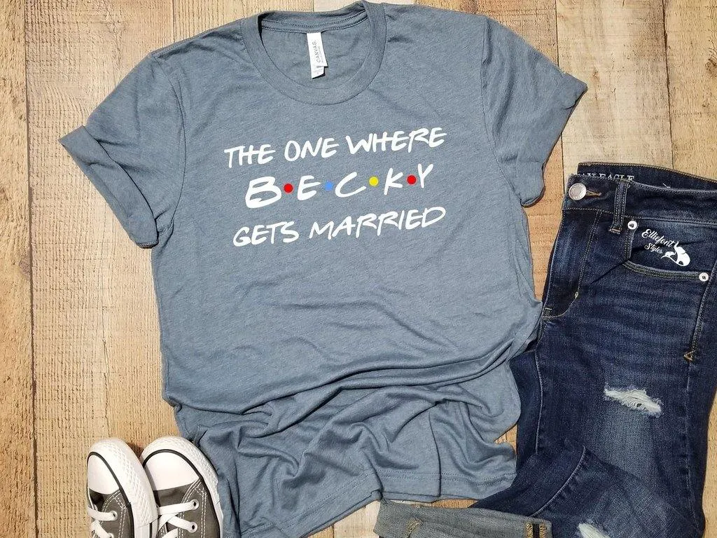 FRIENDS Bachelorette Party Shirts | Bridal Wedding Party Shirts | Bridesmaid Shirts | Bride Shirt