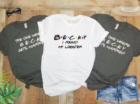 FRIENDS Bachelorette Party Shirts | Bridal Wedding Party Shirts | Bridesmaid Shirts | Bride Shirt