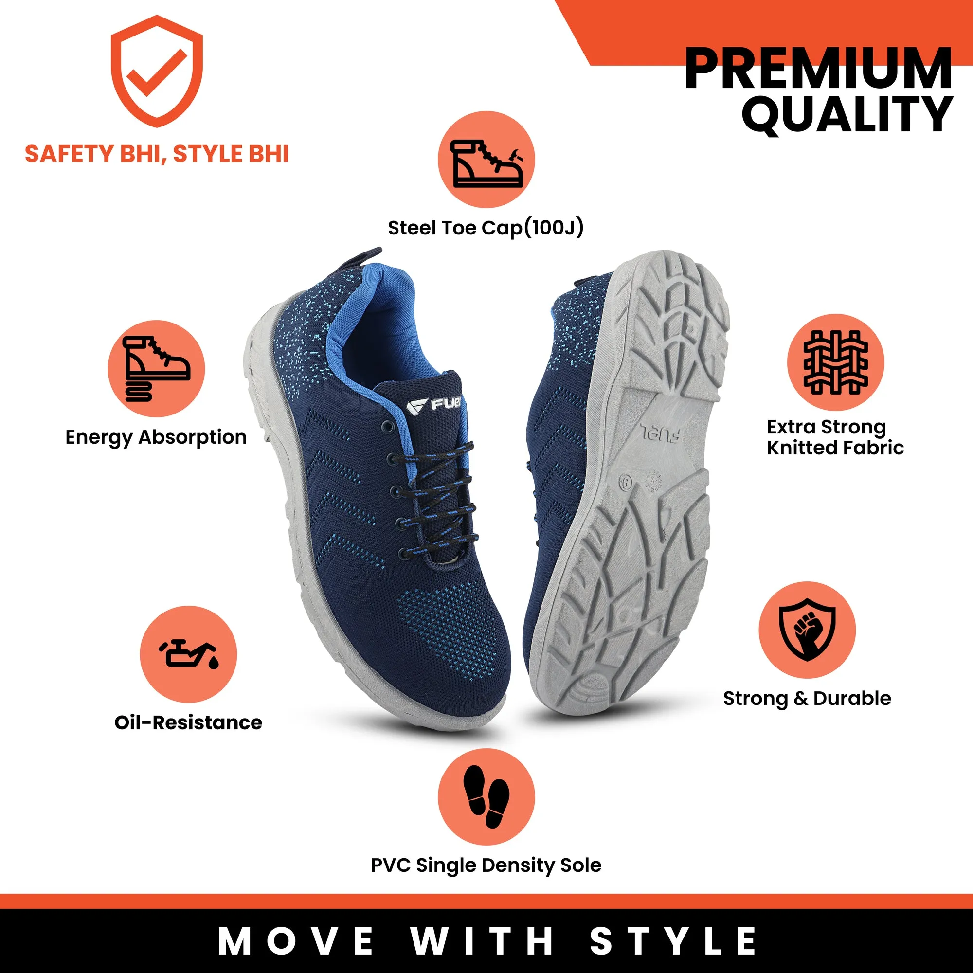 Fuel Falcon Men Safety Shoes