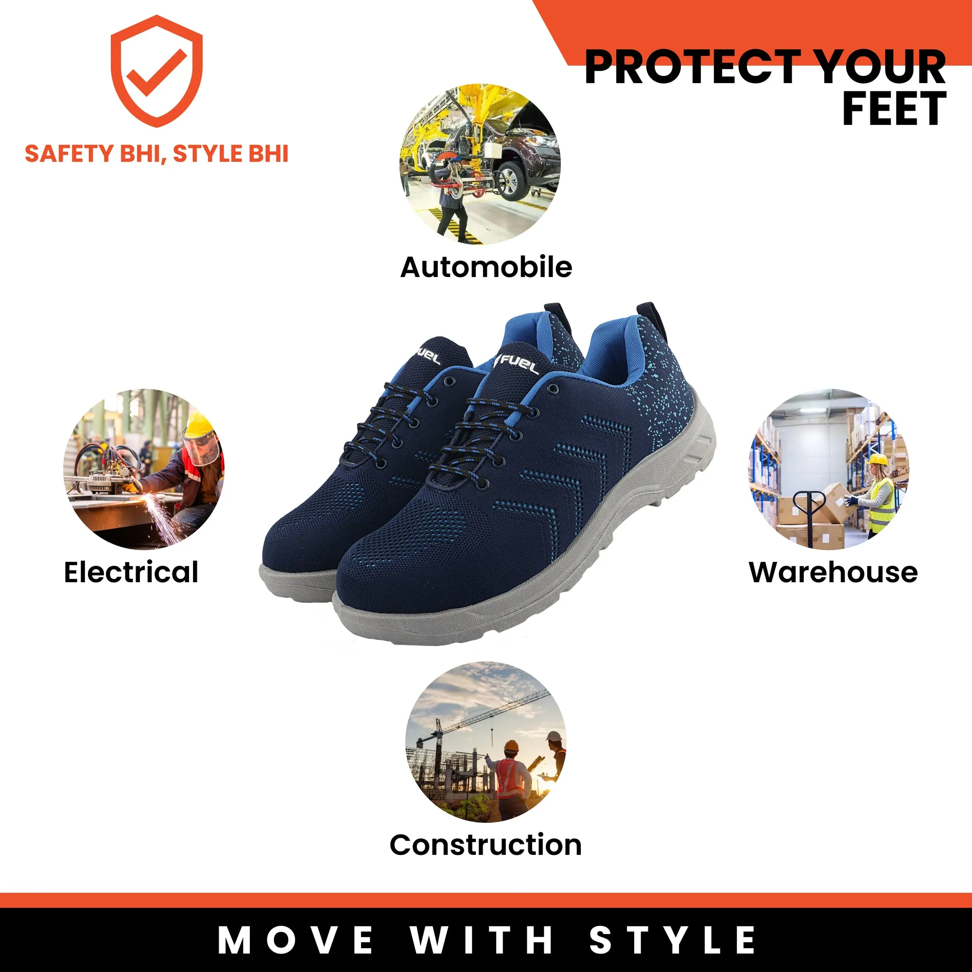 Fuel Falcon Men Safety Shoes