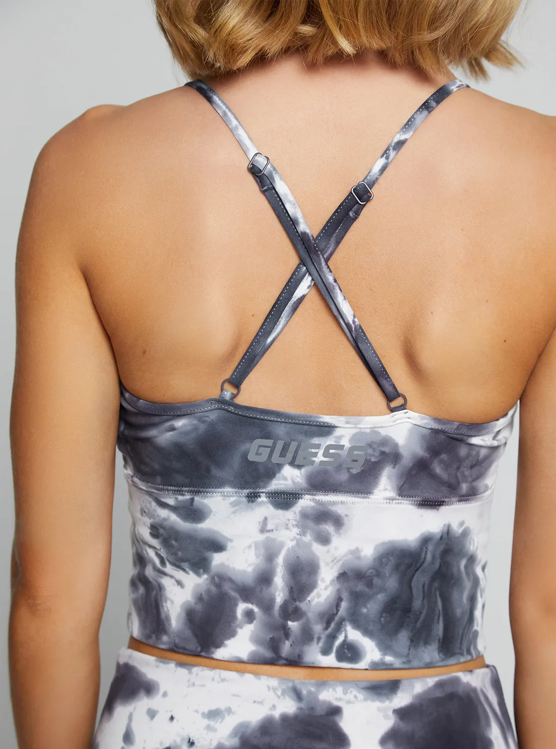 Grey Tie Dye Eudora Active Top