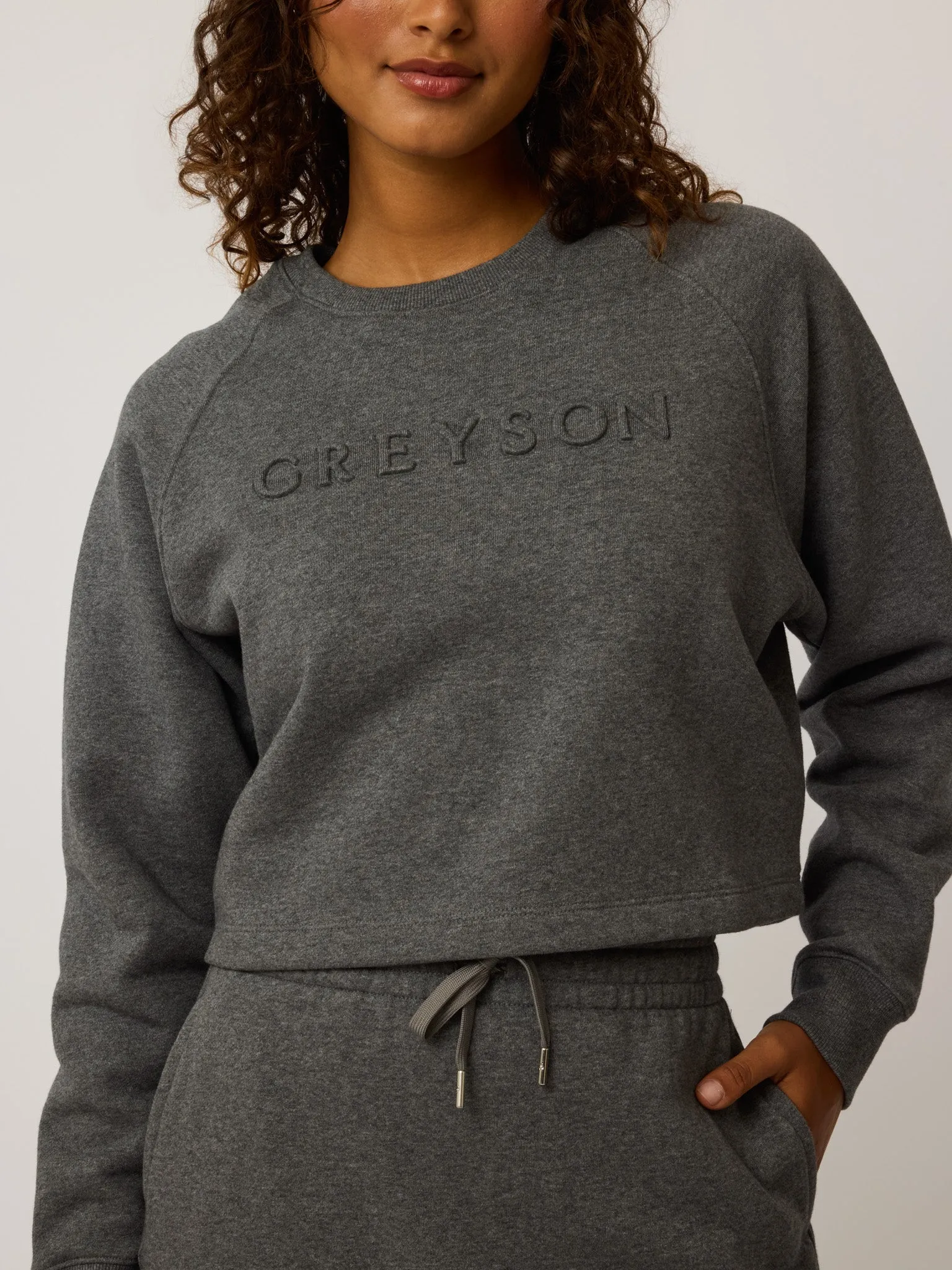 Greyson Aspen Cropped Crewneck
