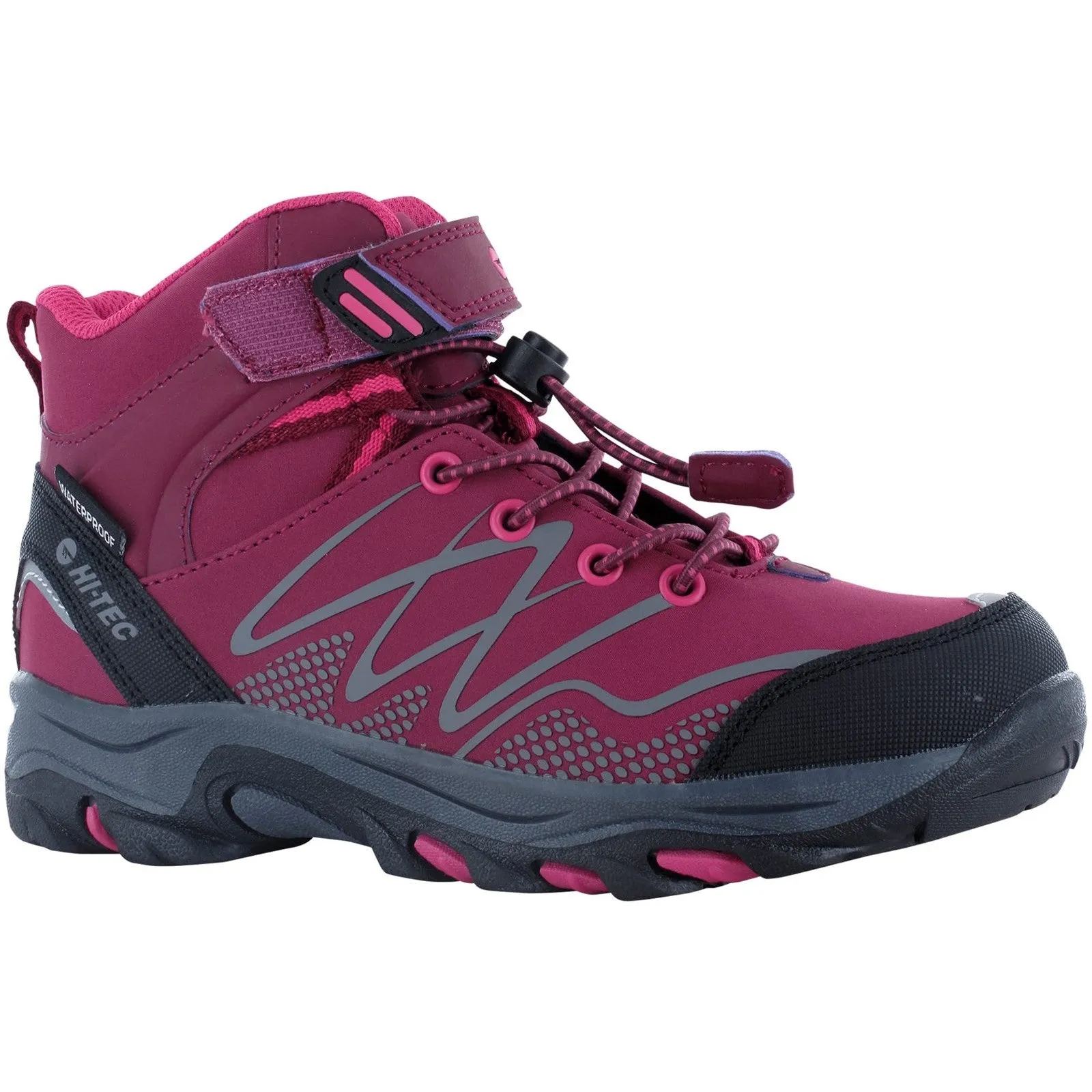 Hi-Tec Kids Blackout Hiking Mid Boots - Pink