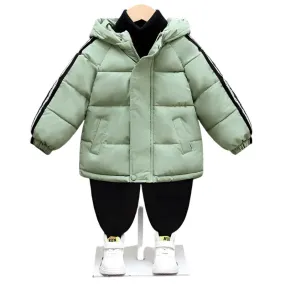 Hooded Warm Thick Winter Jacket For Boys