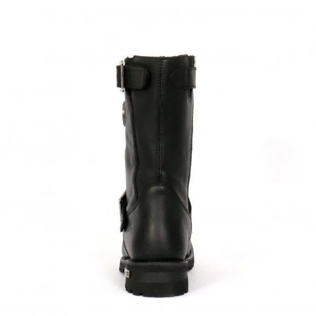 Hot Leathers Men's 10" Tall Round Toe Engineer Boots