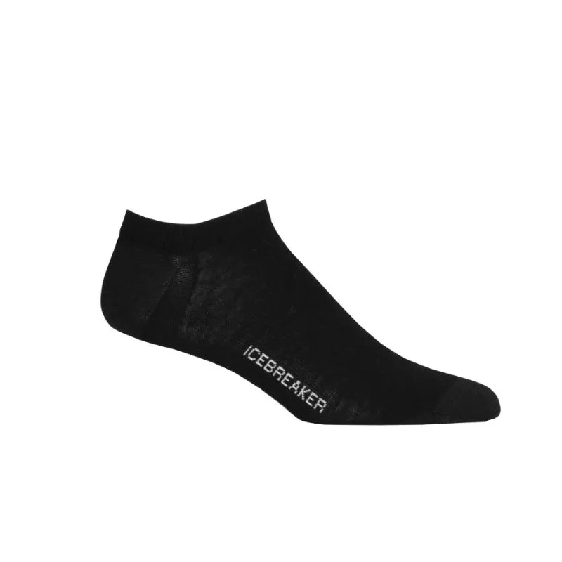 icebreaker Merino Men's Lifestyle Fine Gauge No Show Socks - Black Casual Everyday