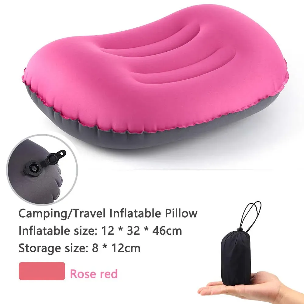 Inflatable Pillow Outdoor Compressible Folding Air Cushion for Hiking Climbing Tourism Sleeping Gear Camping Equipment
