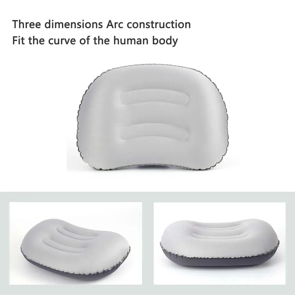 Inflatable Pillow Outdoor Compressible Folding Air Cushion for Hiking Climbing Tourism Sleeping Gear Camping Equipment
