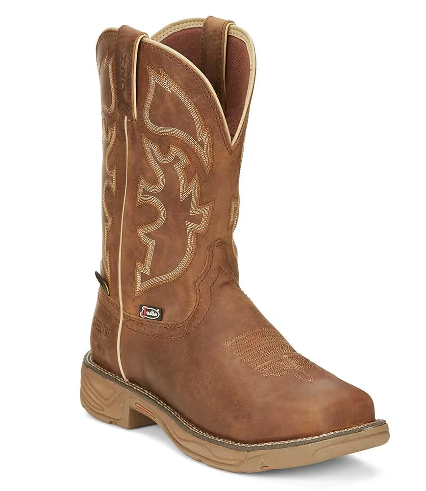Justin Men's Rush 11 Inch WP ST Work Boot