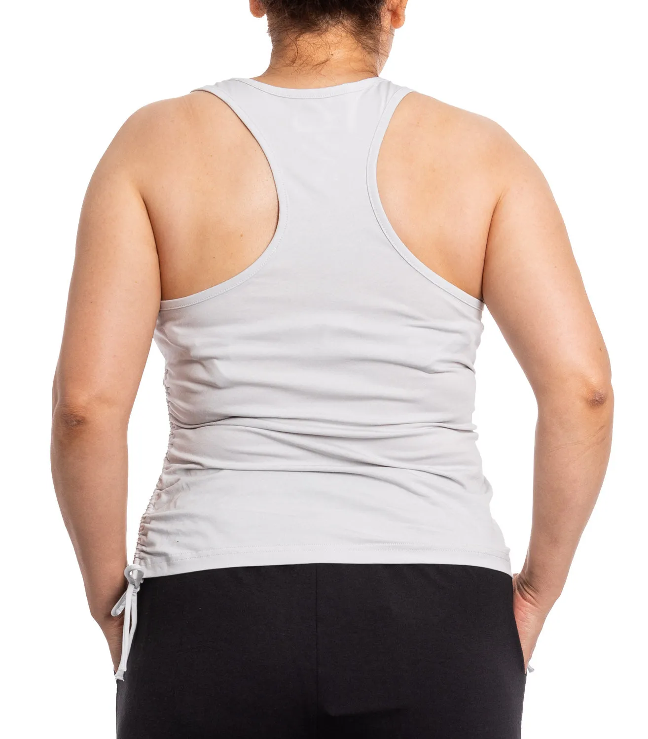 Ladies Active Tank in Light Grey