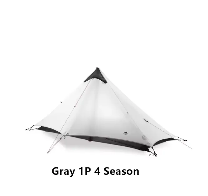 Lanshan 1 Person Oudoor Ultralight Camping Tent Single Man 3 Season Professional 15D Silnylon Rodless Tent