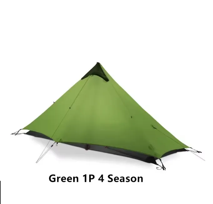 Lanshan 1 Person Oudoor Ultralight Camping Tent Single Man 3 Season Professional 15D Silnylon Rodless Tent