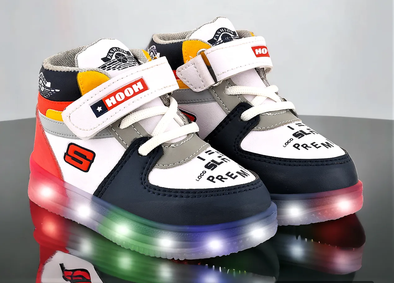 Latest Kids shoes for boys and girls NITRO Fashion LED Light  Shoes 0 months to 15 years
