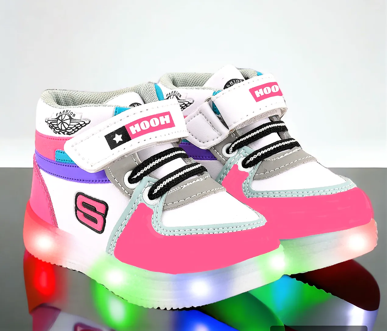 Latest Kids shoes for boys and girls NITRO Fashion LED Light  Shoes 0 months to 15 years