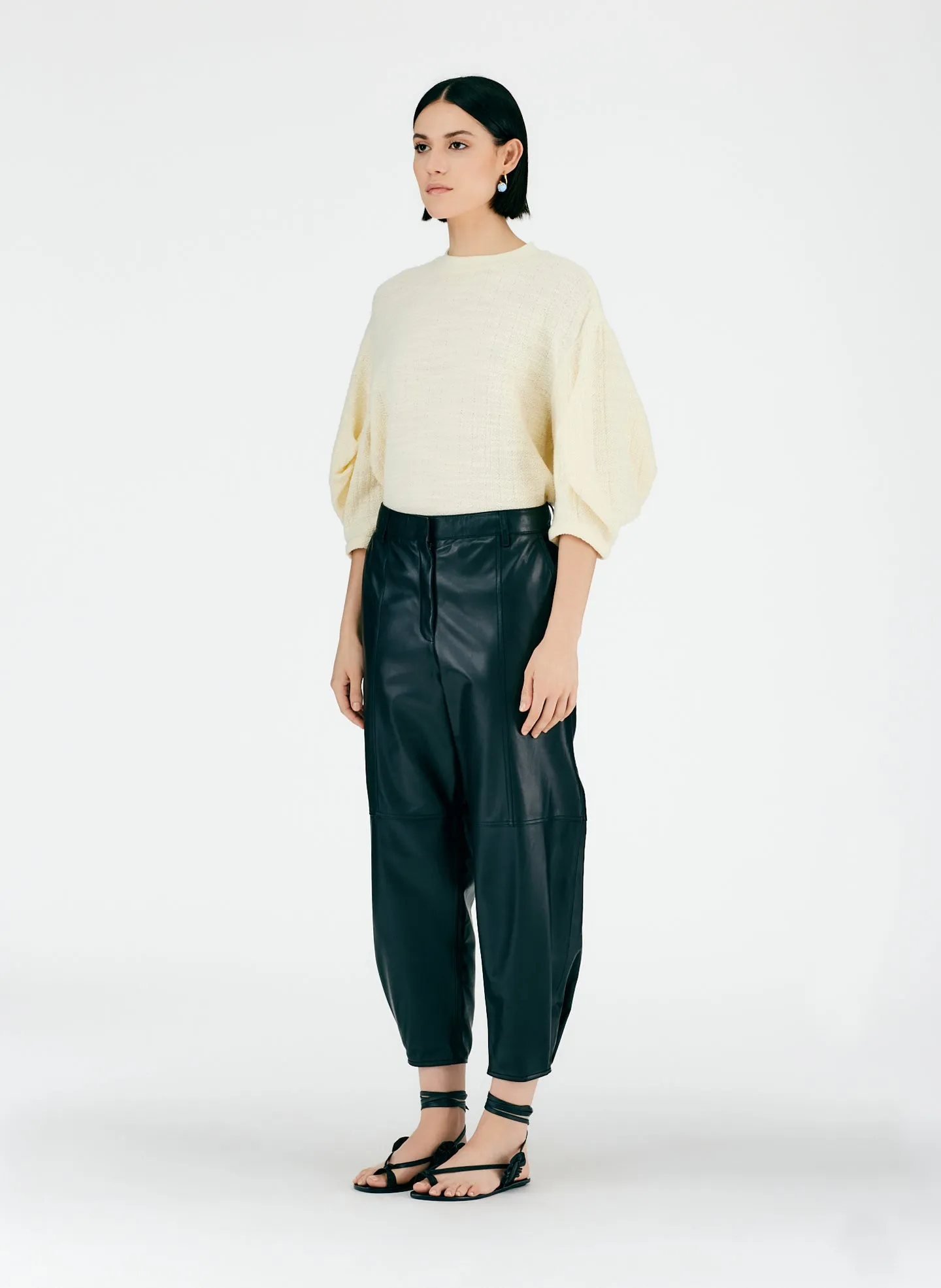 Leather Sculpted Pant
