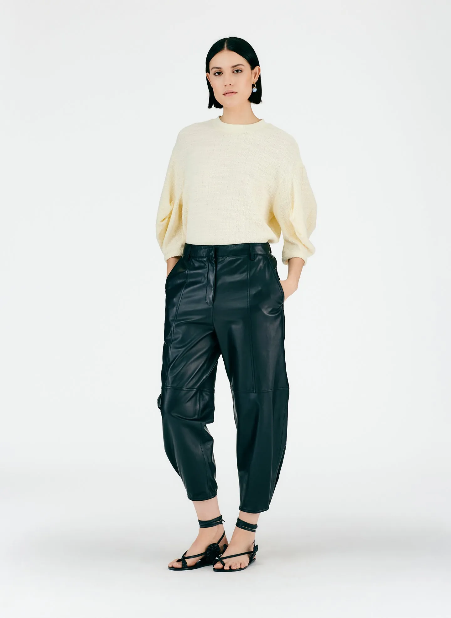 Leather Sculpted Pant
