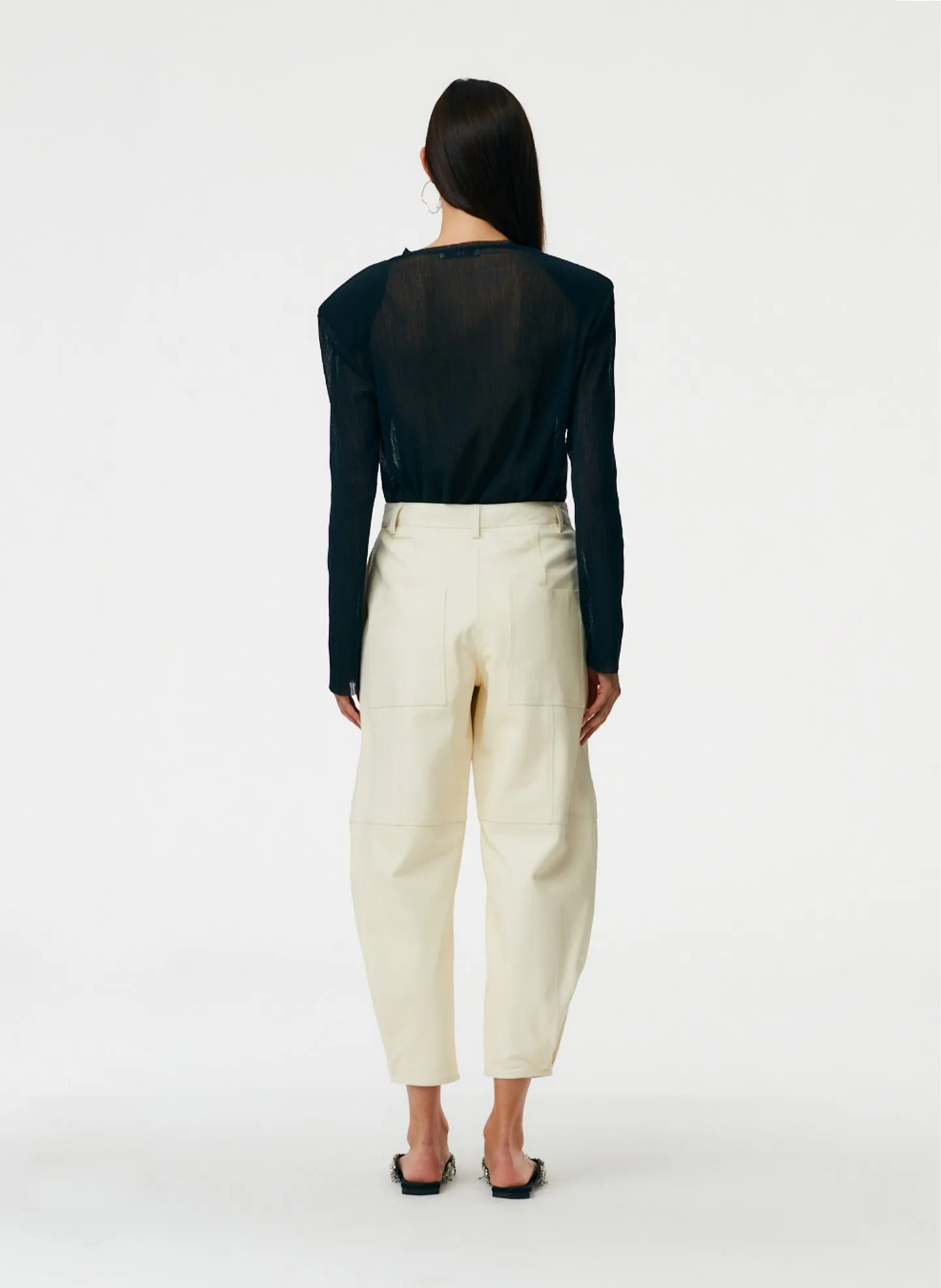 Leather Sculpted Pant