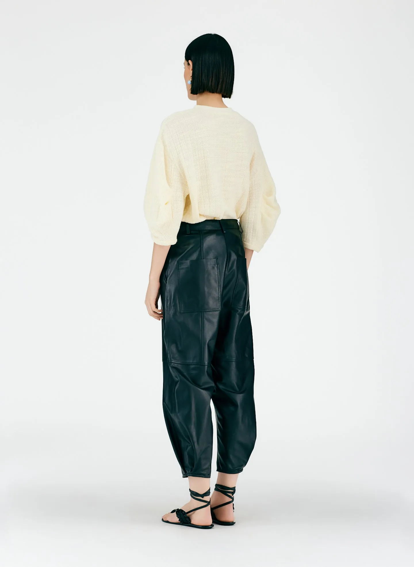 Leather Sculpted Pant