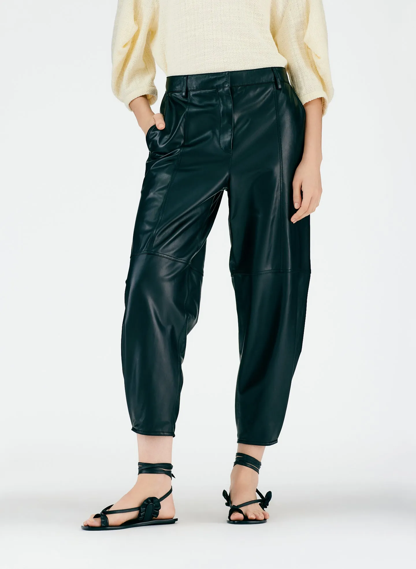 Leather Sculpted Pant