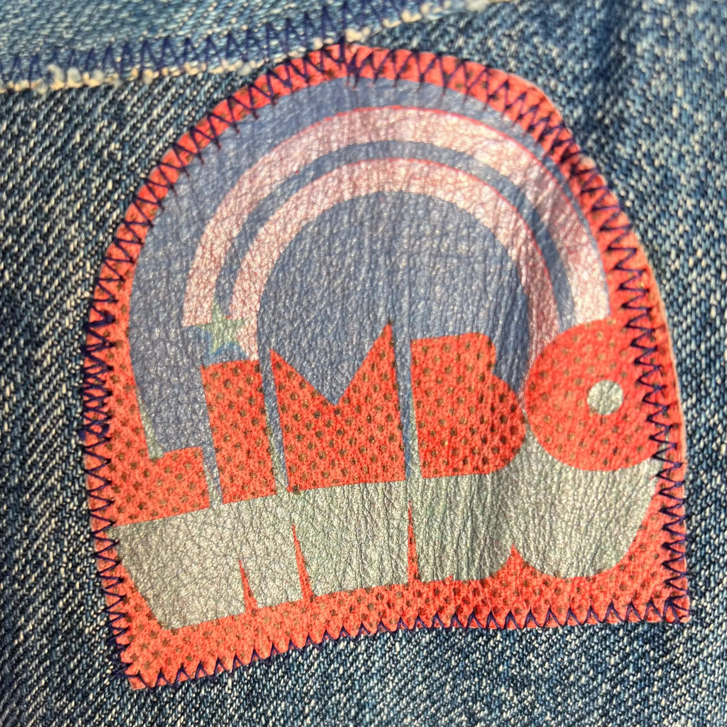 LIMBO 1970's RARE Denim Patchwork Jacket, Button Up Shirt, or Mini Dress