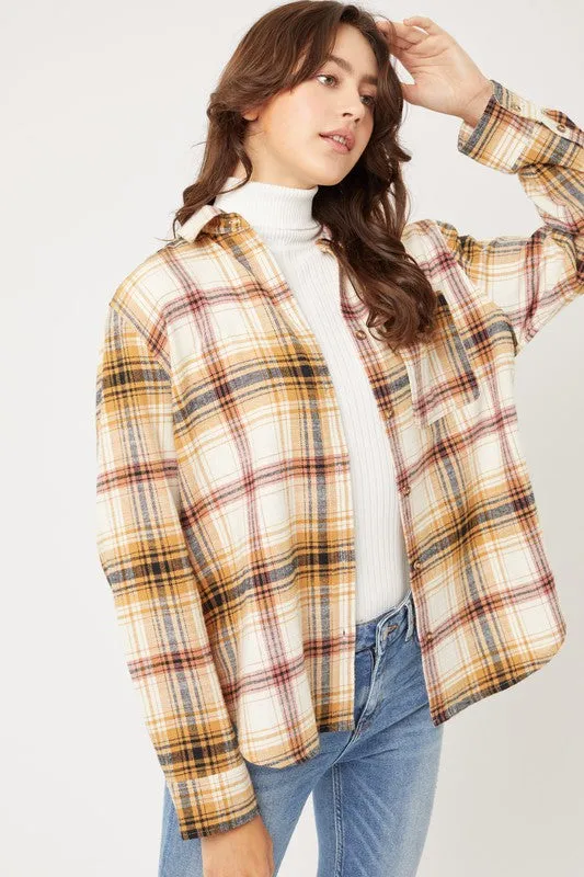 Love Tree Women's Flannel Top