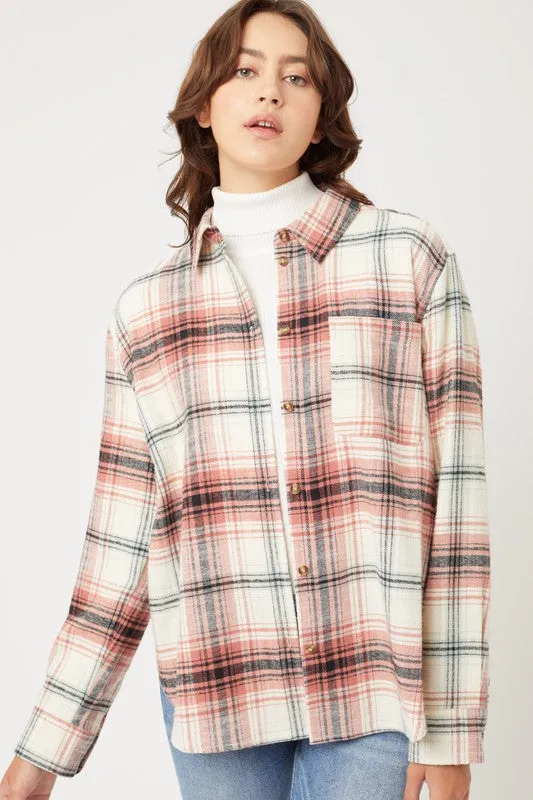 Love Tree Women's Flannel Top