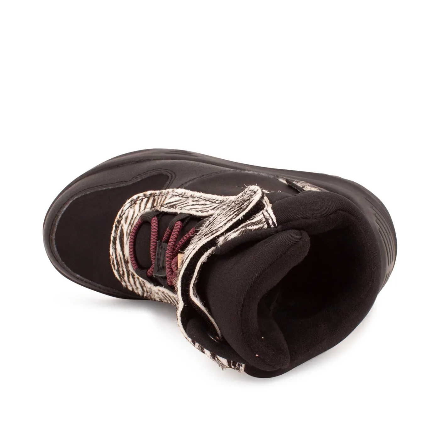 Malika Boot - Black/Zebra