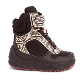 Malika Boot - Black/Zebra