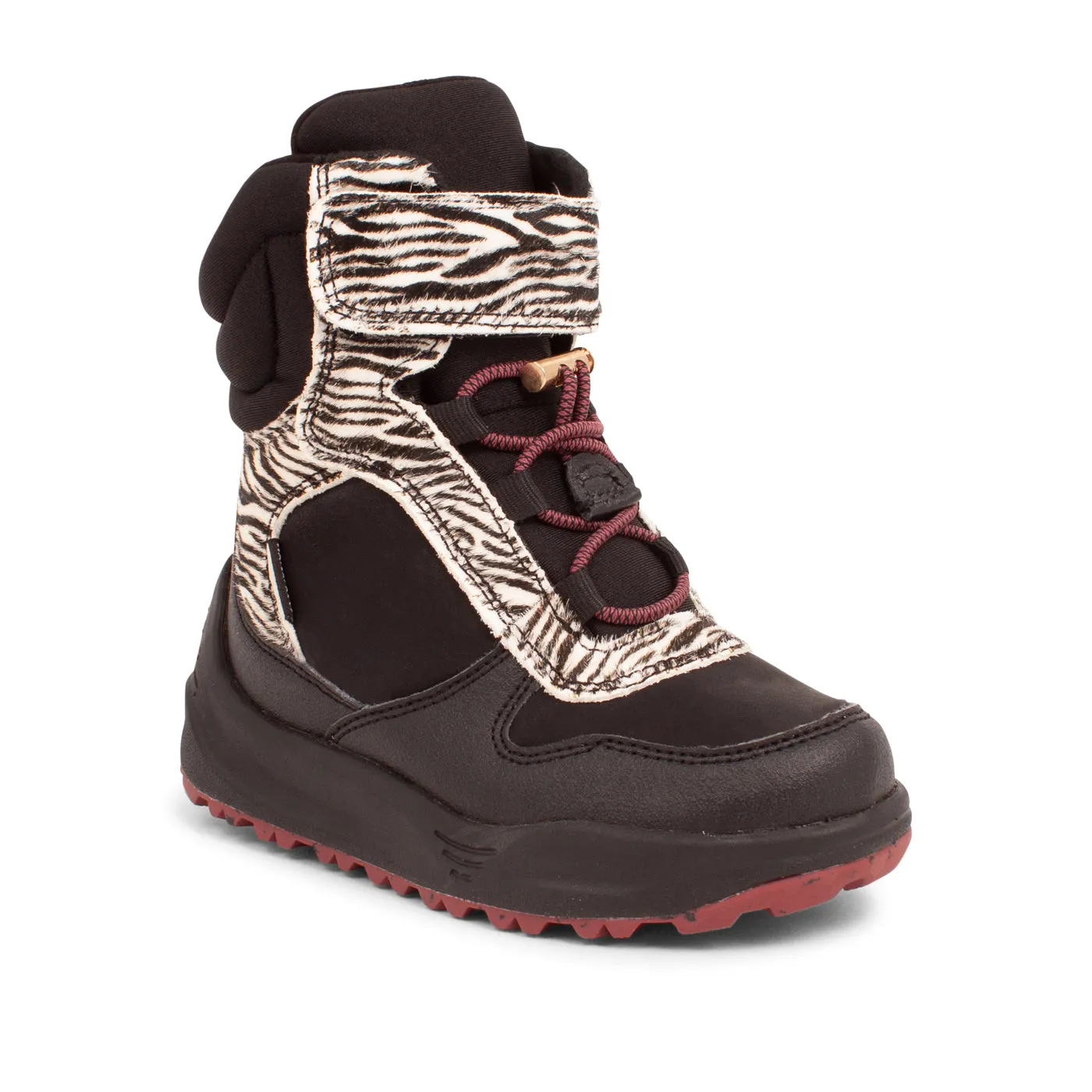 Malika Boot - Black/Zebra