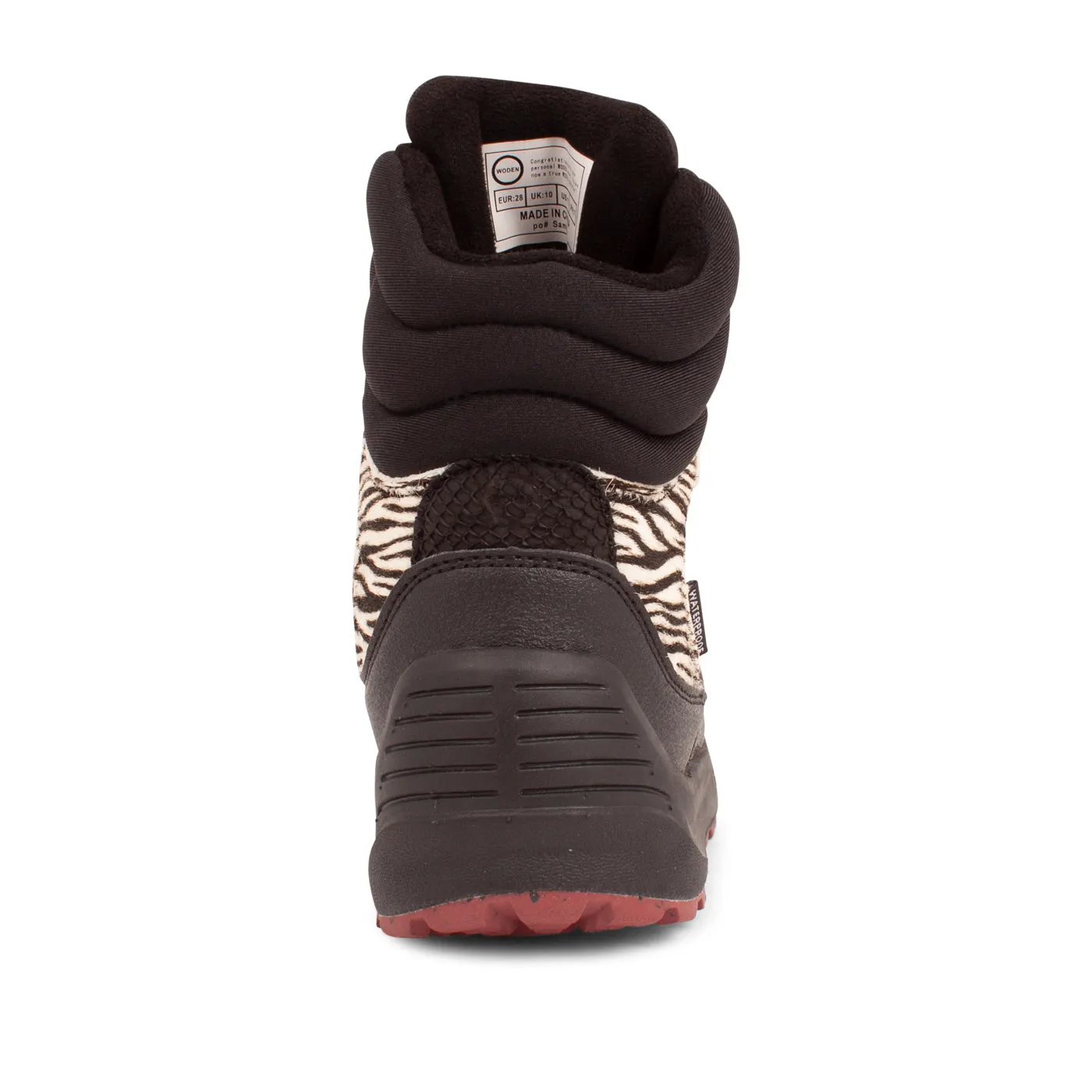 Malika Boot - Black/Zebra