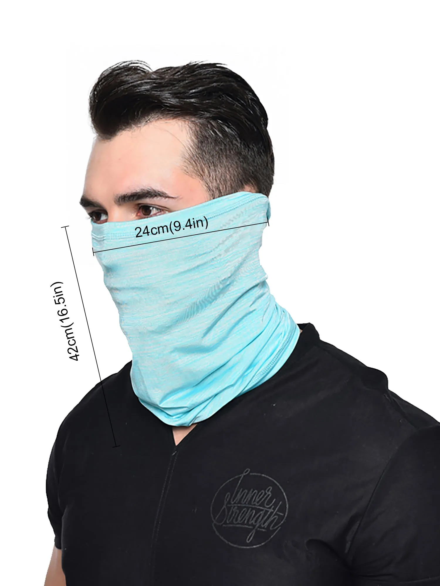 Men's Hanging Ears Ice Silk Protective Neck Gaiter Wholesale for Motorcycle