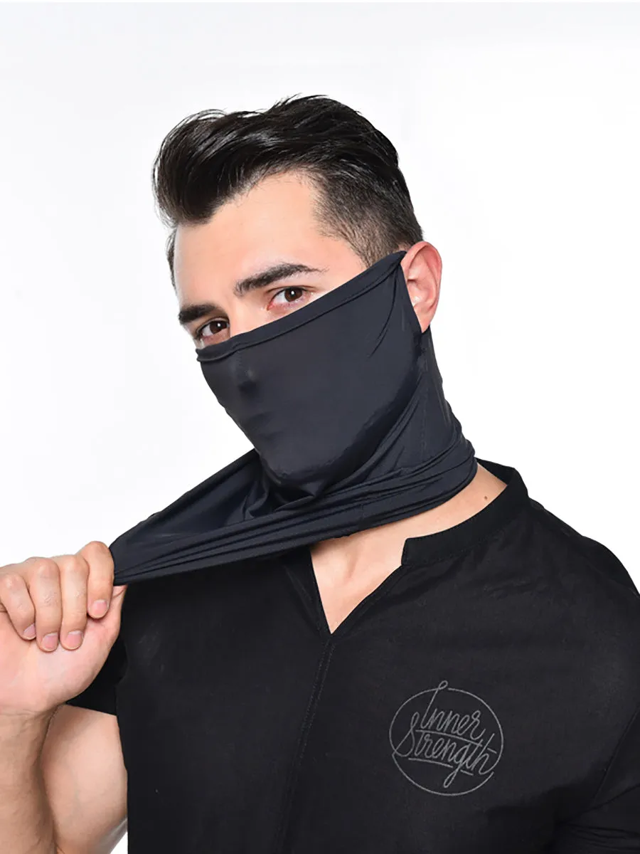 Men's Hanging Ears Ice Silk Protective Neck Gaiter Wholesale for Motorcycle