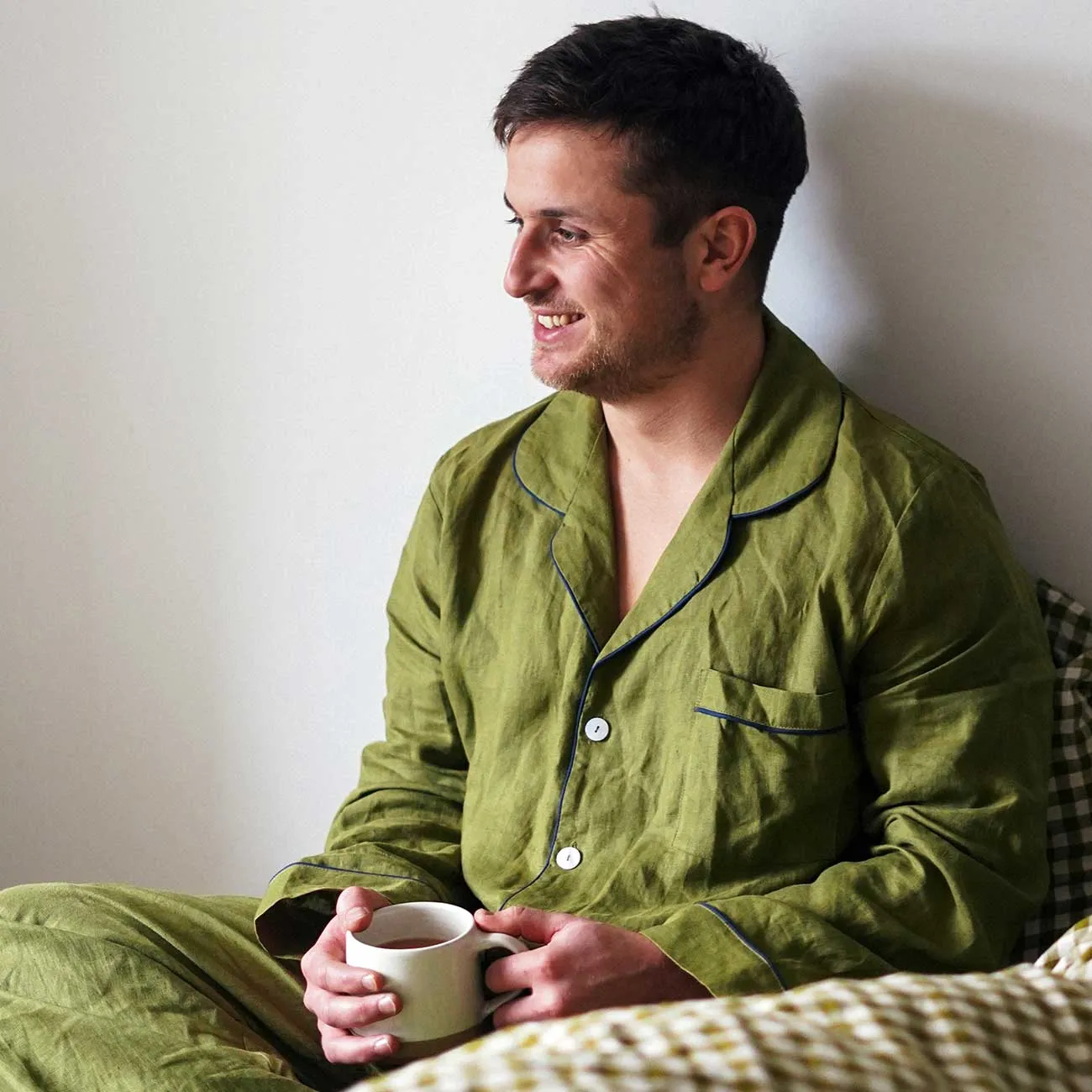 Men's Moss Linen Pajama Pants