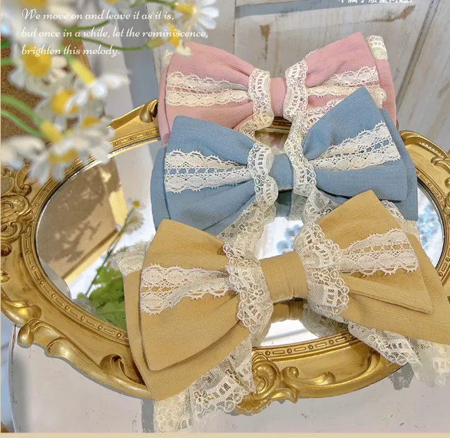 MieYe~Elegant Lolita Daisy Embroidery Headdress and Accessory