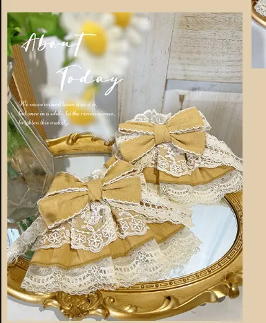 MieYe~Elegant Lolita Daisy Embroidery Headdress and Accessory