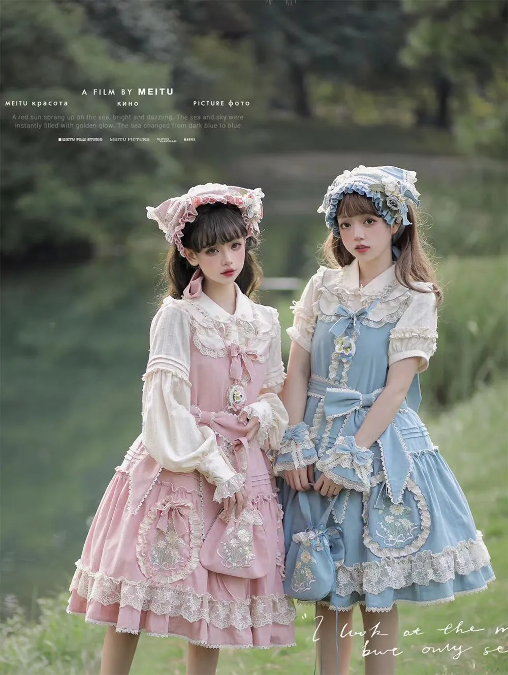 MieYe~Elegant Lolita Daisy Embroidery Headdress and Accessory