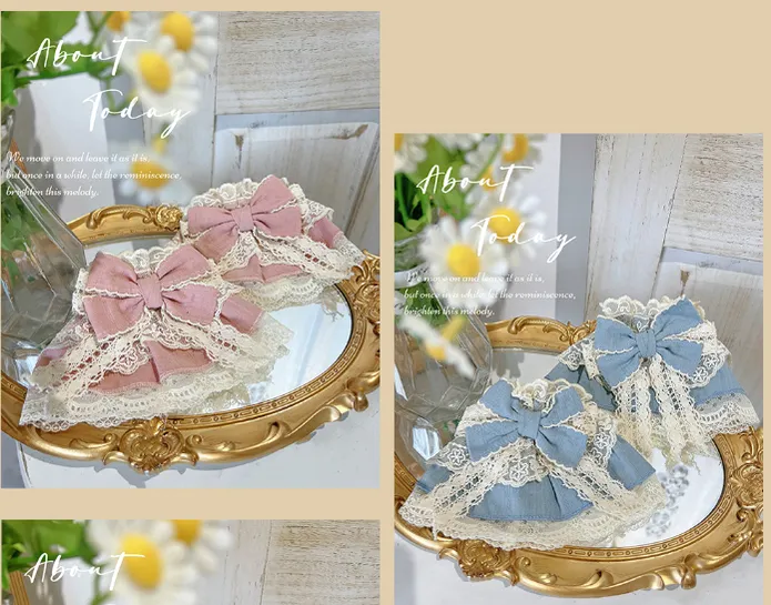 MieYe~Elegant Lolita Daisy Embroidery Headdress and Accessory