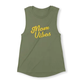 Mom Vibes Military Green Tank