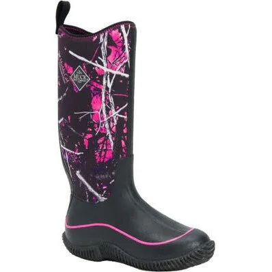 Muck Women's Muddy Girl Hale 15" Soft Toe Waterproof Work Boot -Black- HAWMSMG
