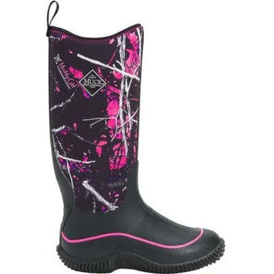 Muck Women's Muddy Girl Hale 15" Soft Toe Waterproof Work Boot -Black- HAWMSMG