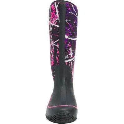Muck Women's Muddy Girl Hale 15" Soft Toe Waterproof Work Boot -Black- HAWMSMG