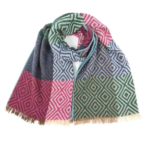 Nevsha - Sparkling Diamonds Blanket Scarf (65x180cm) - Vibrant Colours