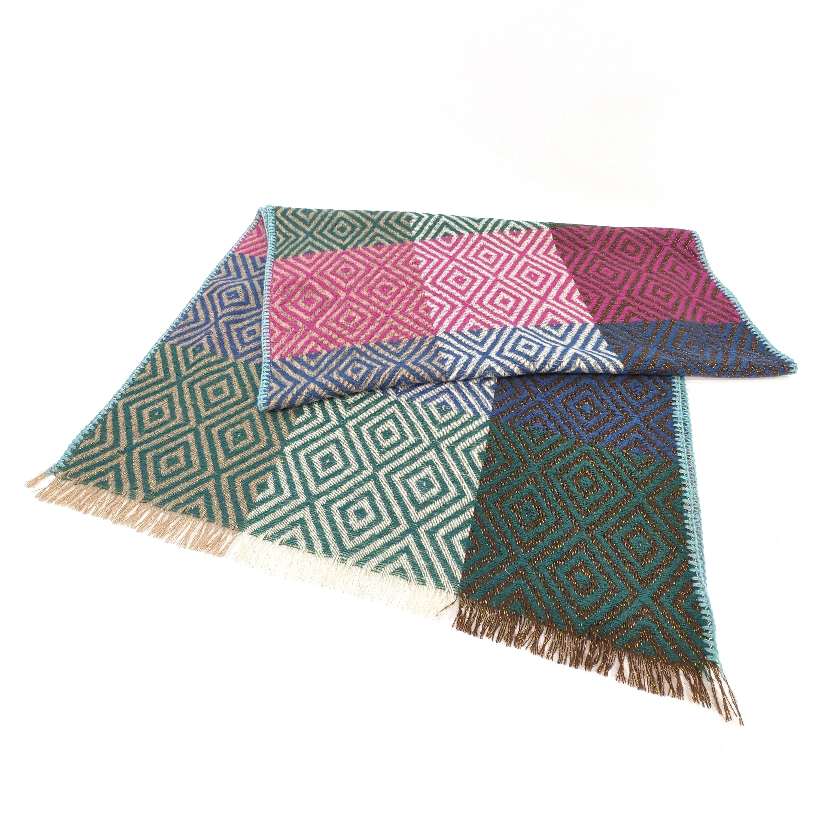 Nevsha - Sparkling Diamonds Blanket Scarf (65x180cm) - Vibrant Colours