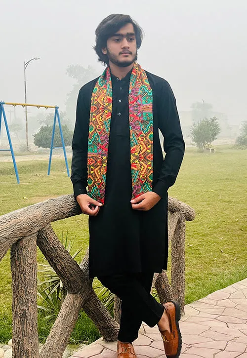 PAKISTAN BRAND SCARF FOR MEN -  SEAMLESS ABSTRACT