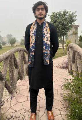 PAKISTANI BRAND SCARF FOR MEN - VIBRANT STAINED